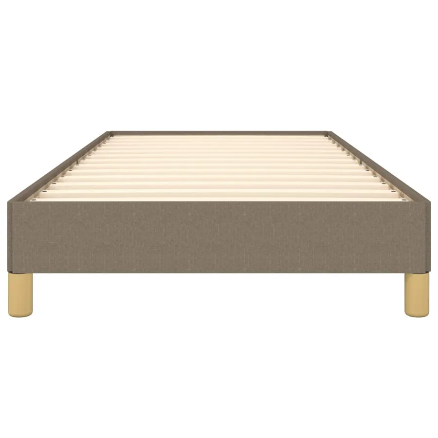 Cadre de lit sans matelas taupe 80x200 cm tissu - 5
