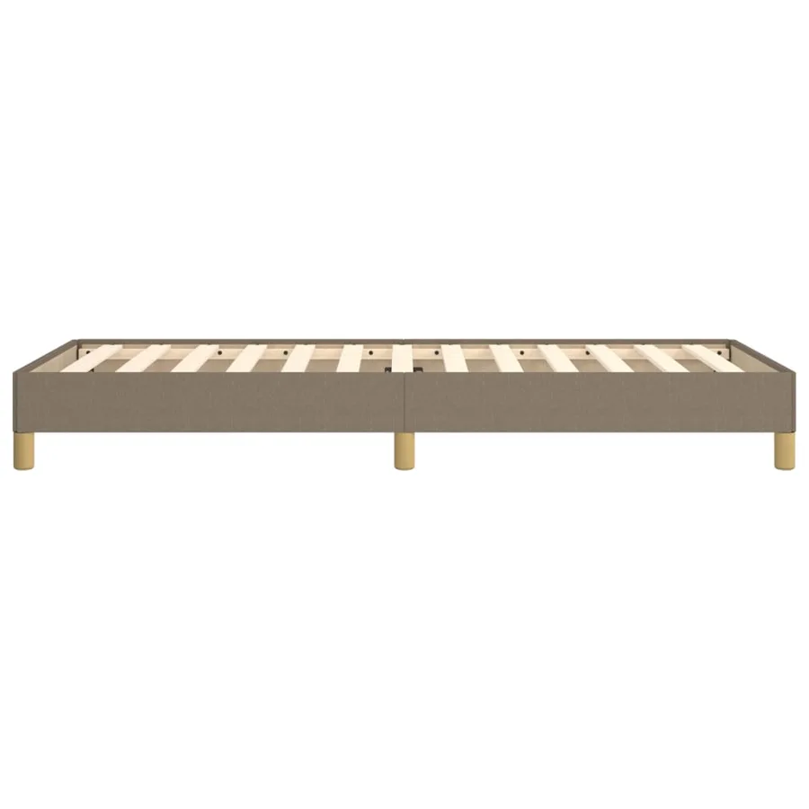 Cadre de lit sans matelas taupe 80x200 cm tissu - 6