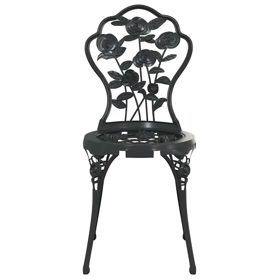 Ensemble de bistro 3 pcs Aluminium coulé Noir - 6
