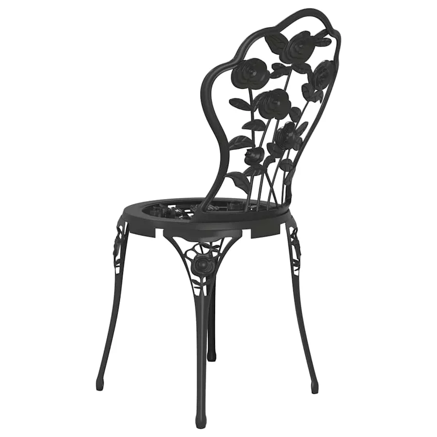 Ensemble de bistro 3 pcs Aluminium coulé Noir - 7