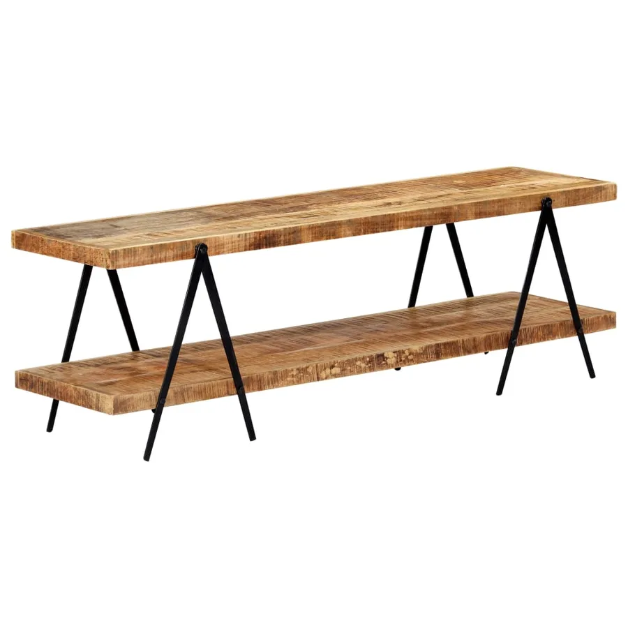 Meuble TV 160x40x50 cm Bois solide de manguier - 6