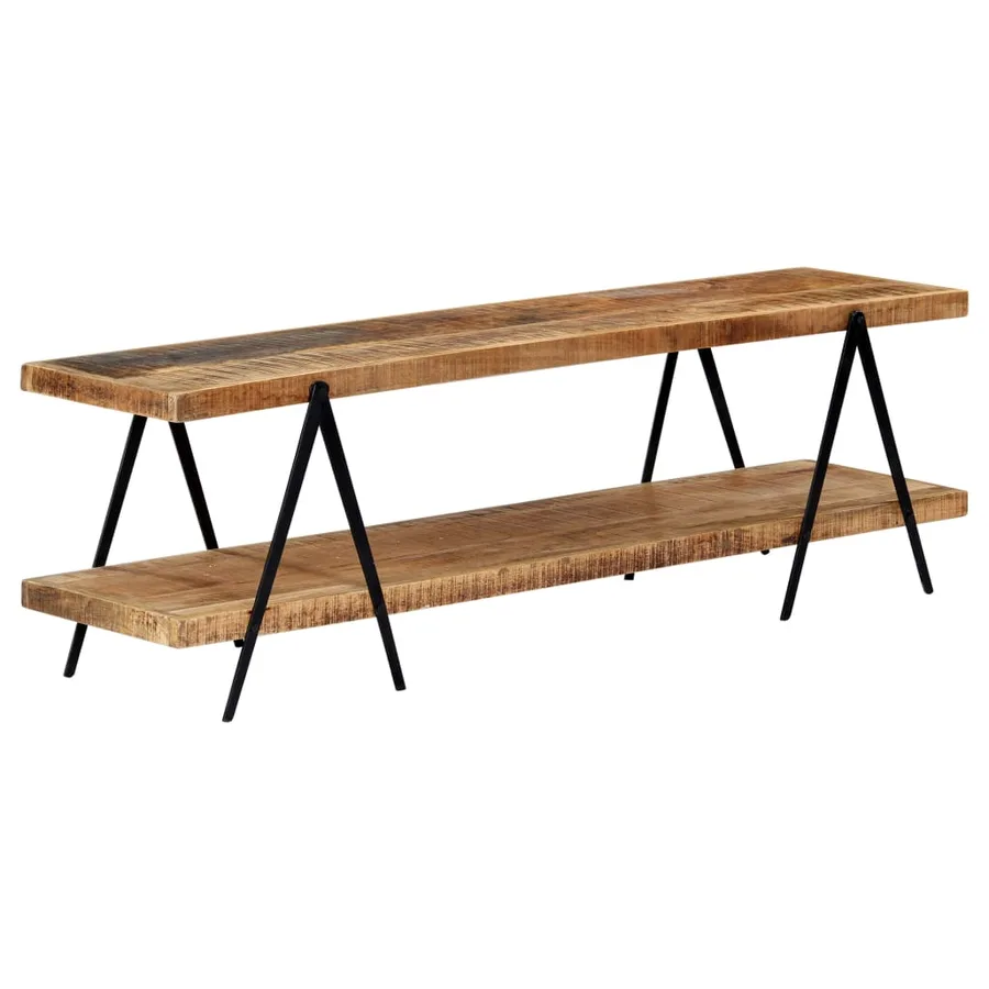 Meuble TV 160x40x50 cm Bois solide de manguier - 7