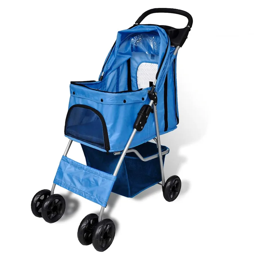 Poussette pour chiens Bleu - 3