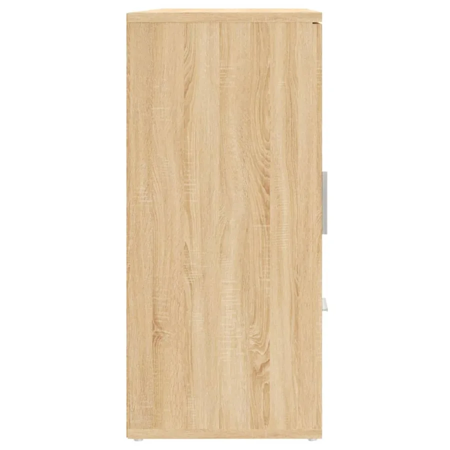 Buffet chêne sonoma 91x29,5x65 cm bois d'ingénierie - 7