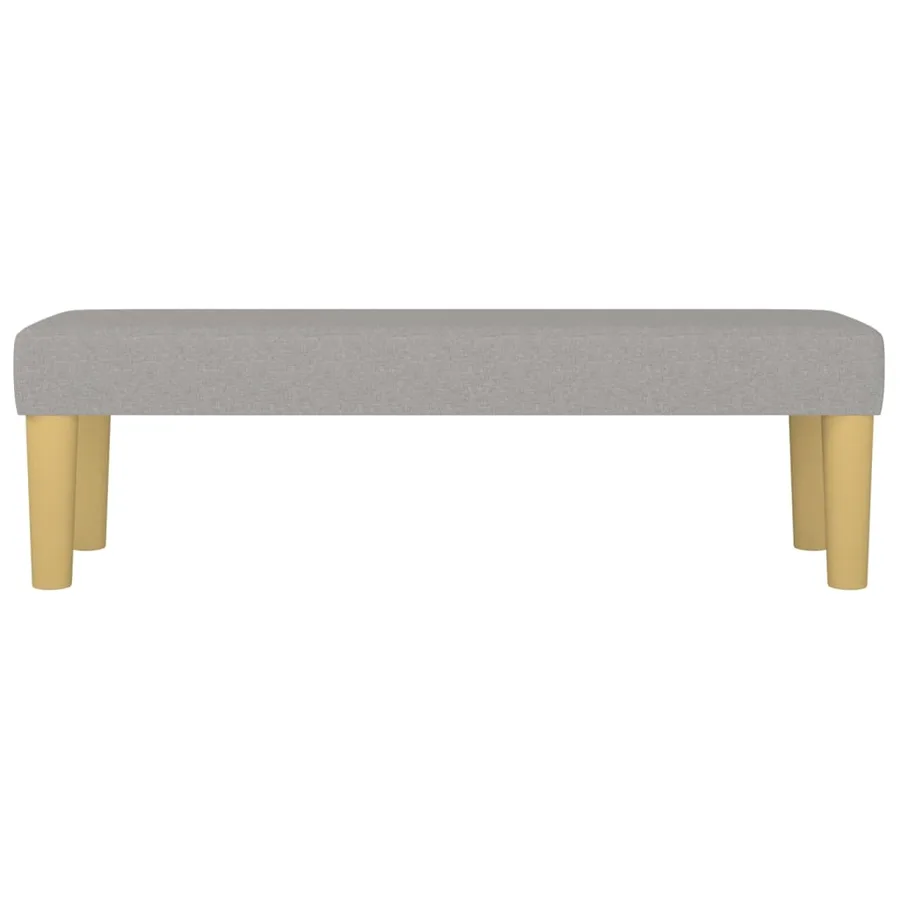Banc Gris clair 100x30x30 cm Tissu - 3
