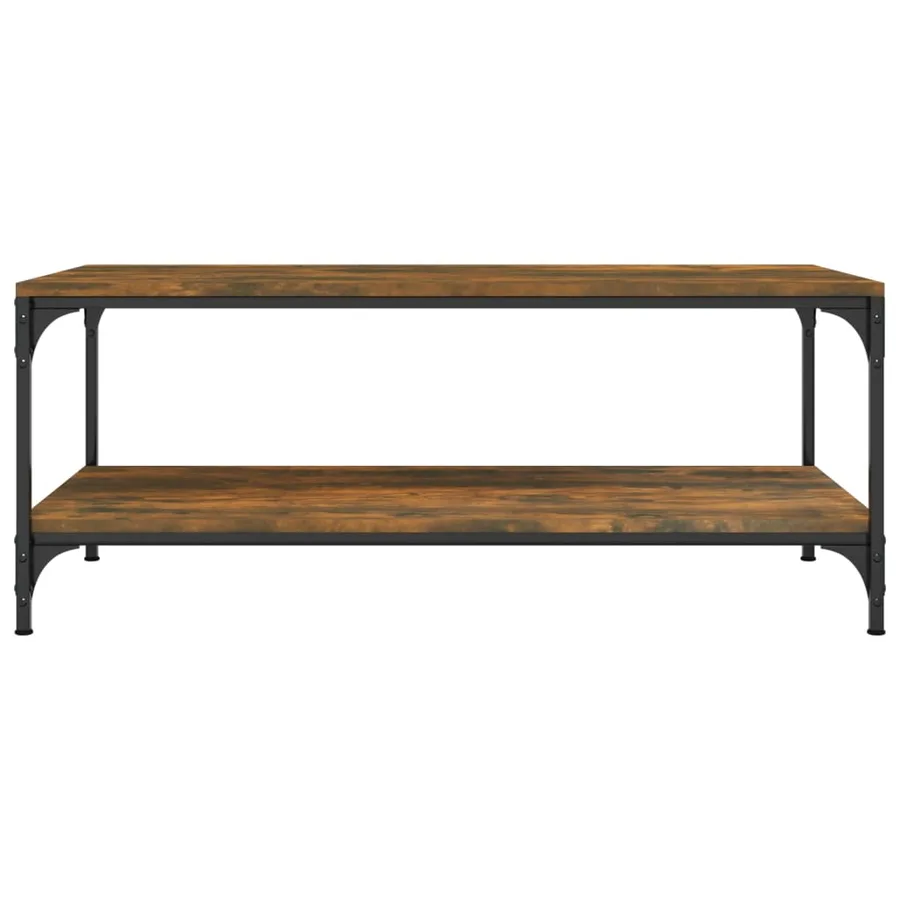 Table basse Chêne fumé 100x50x40 cm Bois d'ingénierie - 4