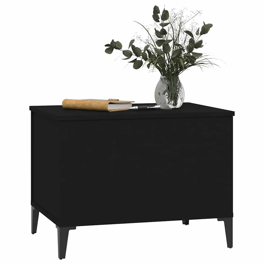 Table basse Noir 60x44,5x45 cm Bois d'ingénierie - 3