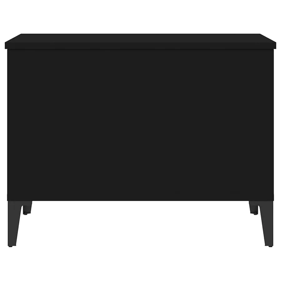 Table basse Noir 60x44,5x45 cm Bois d'ingénierie - 5