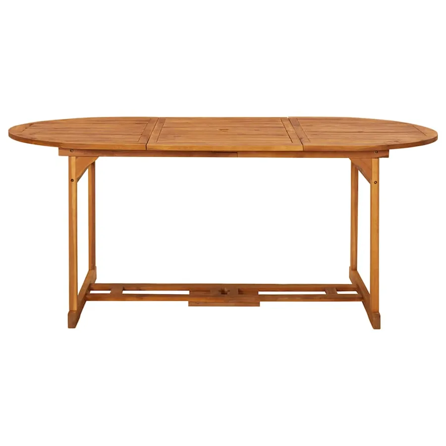 Ensemble à manger de jardin 9 pcs bois massif d'acacia - 7