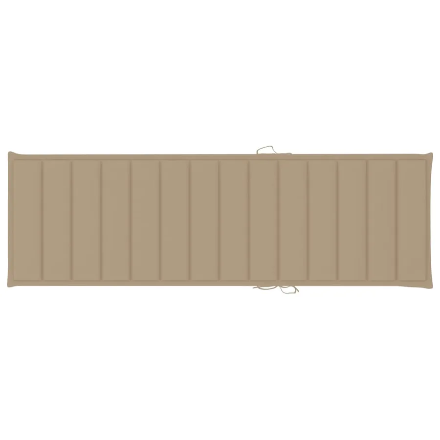 Chaise longue de jardin avec table et coussin Pin imprégné - 7