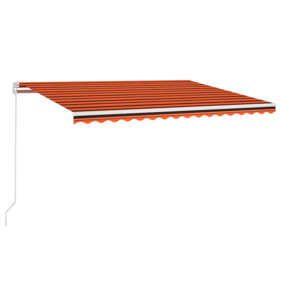Auvent rétractable automatique 450x300 cm Orange et marron - 2