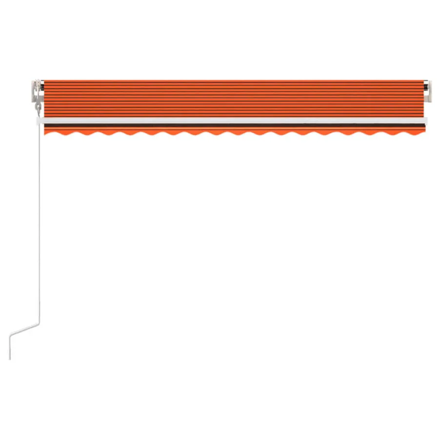 Auvent rétractable automatique 450x300 cm Orange et marron - 3