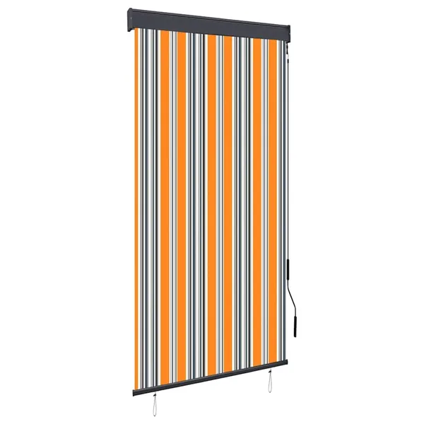 Store roulant d'extérieur 80x250 cm Jaune et bleu