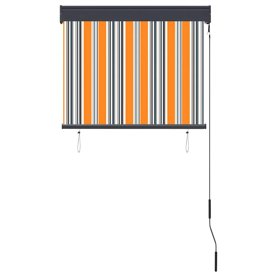 Store roulant d'extérieur 80x250 cm Jaune et bleu - 4