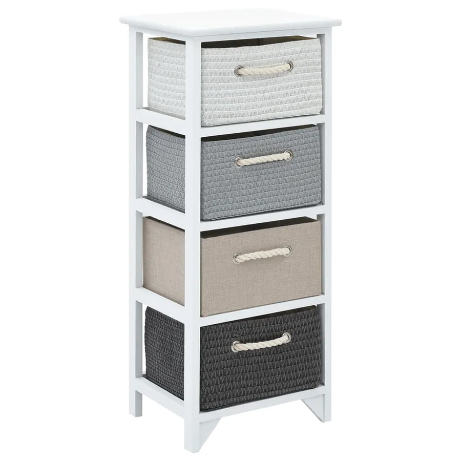 Armoire de rangement 4 tiroirs Bois - 2