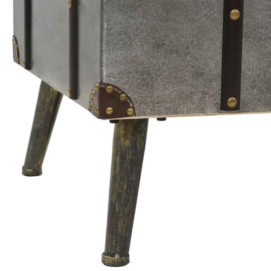 Table basse MDF et aluminium 102x51x47,5 cm - 5