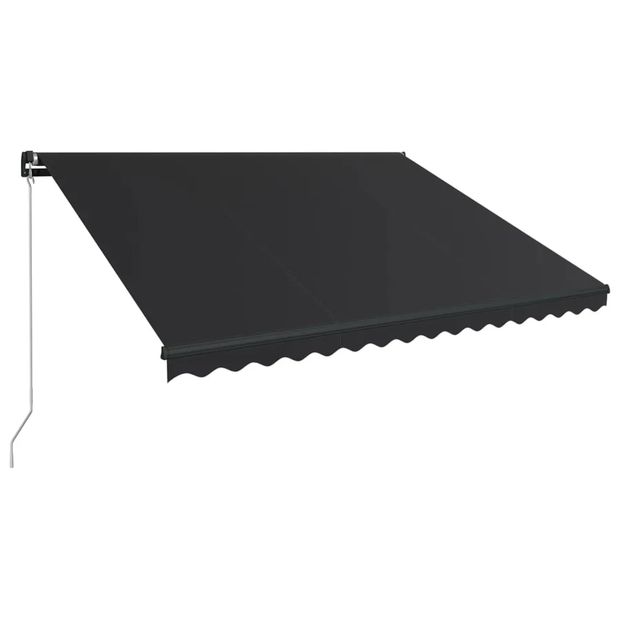 Auvent manuel rétractable 450x300 cm Anthracite - 2