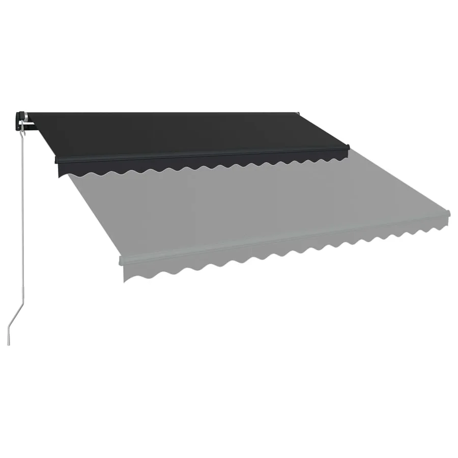Auvent manuel rétractable 450x300 cm Anthracite - 3