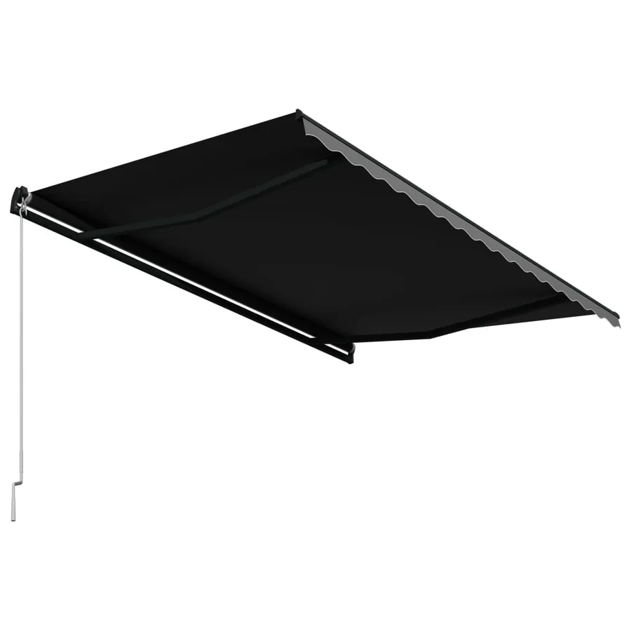 Auvent manuel rétractable 450x300 cm Anthracite - 4