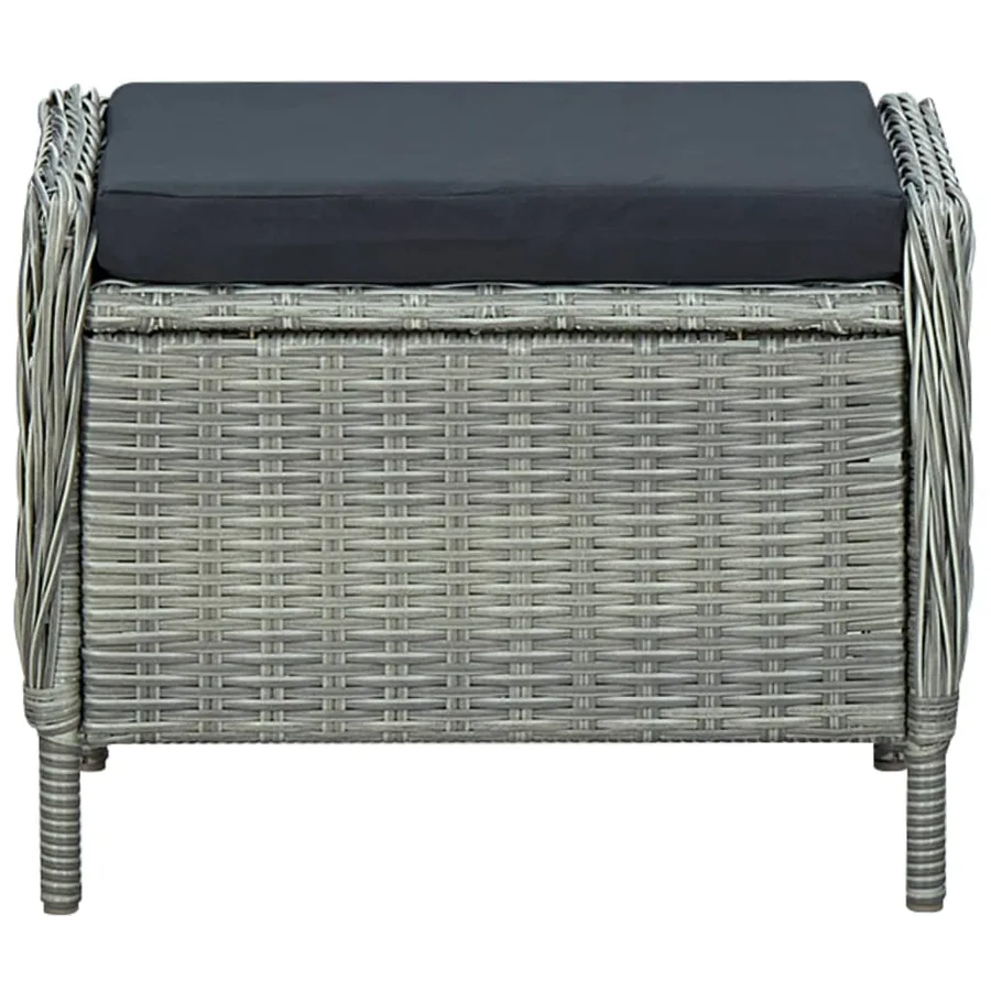 Ensemble à manger de jardin 7 pcs Gris clair - 12