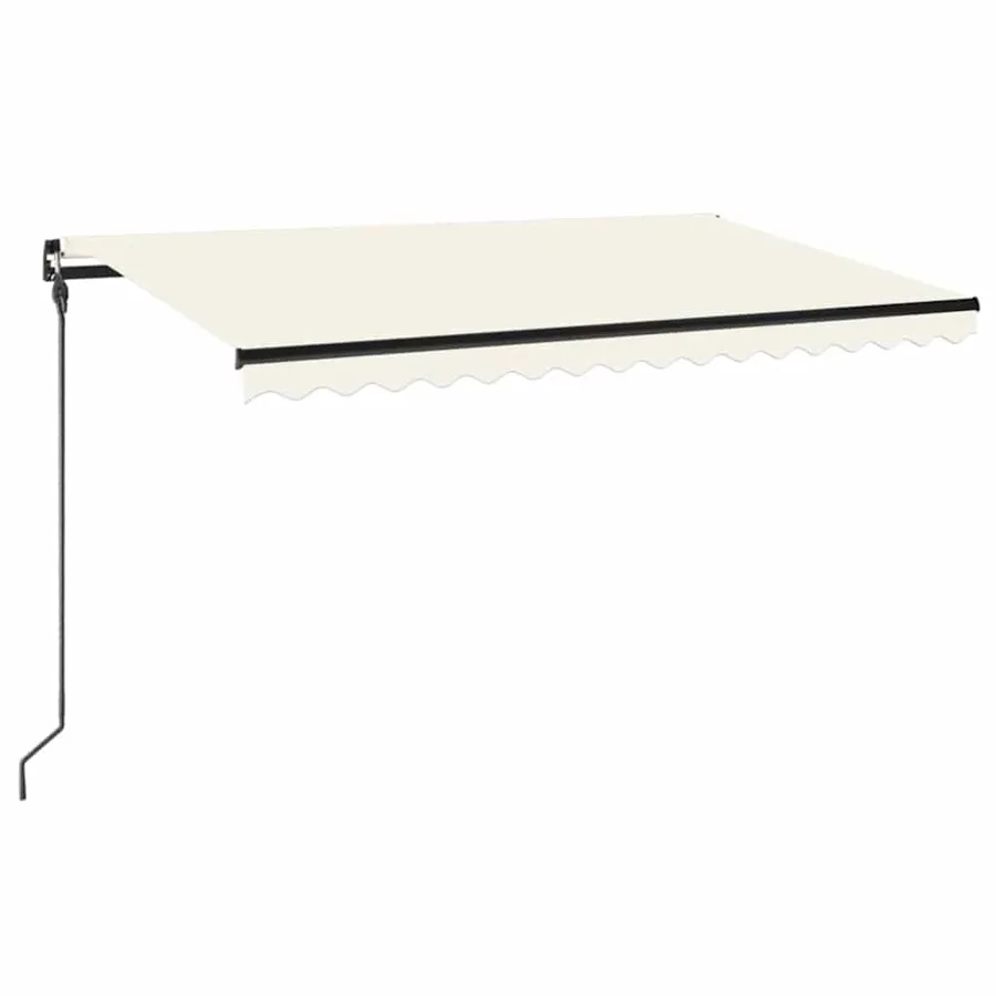 Auvent manuel rétractable 450x300 cm Crème - 2