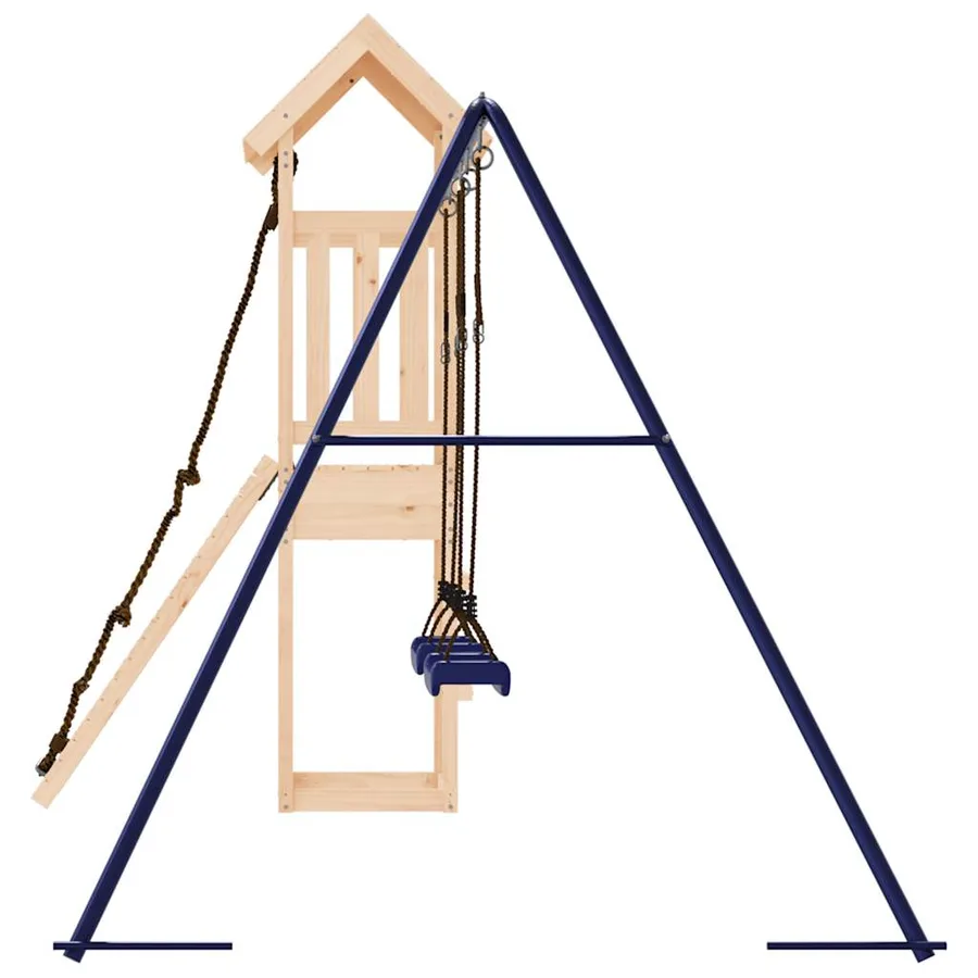 Aire de jeux d'extérieur bois de pin massif - 6