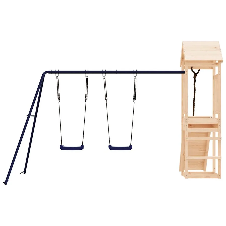 Aire de jeux d'extérieur bois de pin massif - 7