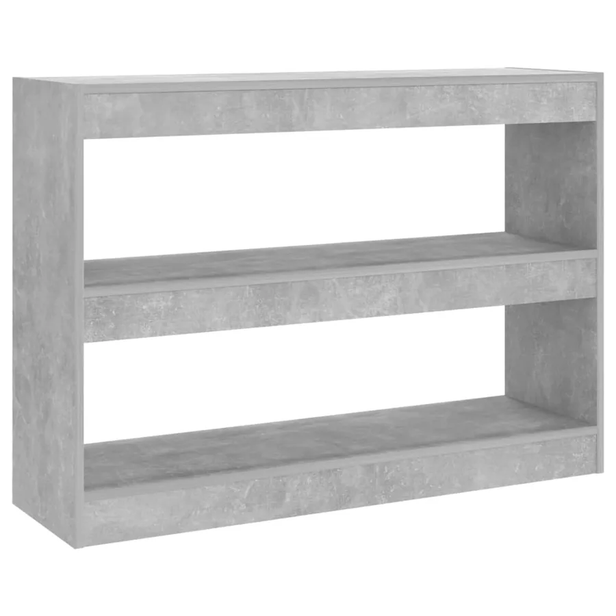 Bibliothèque/Séparateur de pièce Gris béton 100x30x72 cm - 2