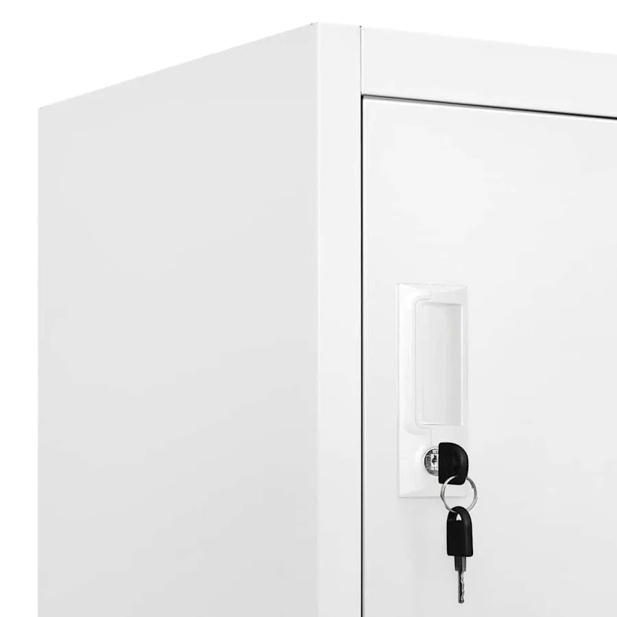Armoire à casier avec 18 compartiments Métal 90x40x180 cm - 7