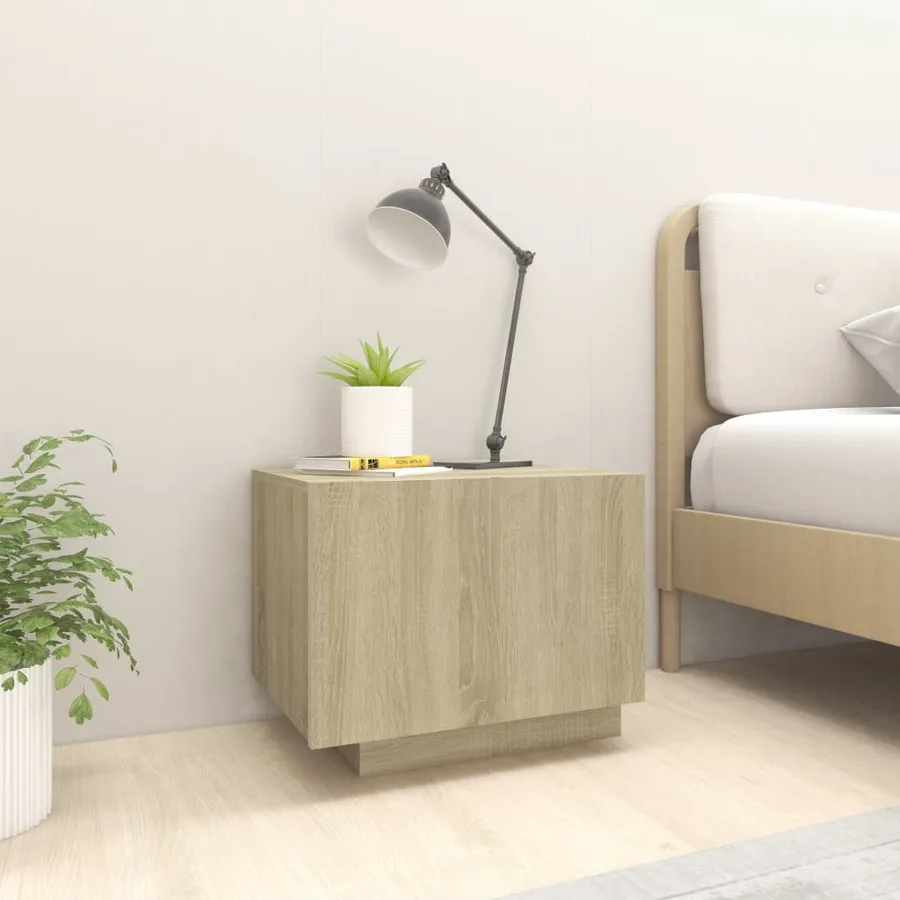 Table de chevet chêne sonoma 100x35x40 cm bois d'ingénierie - 3