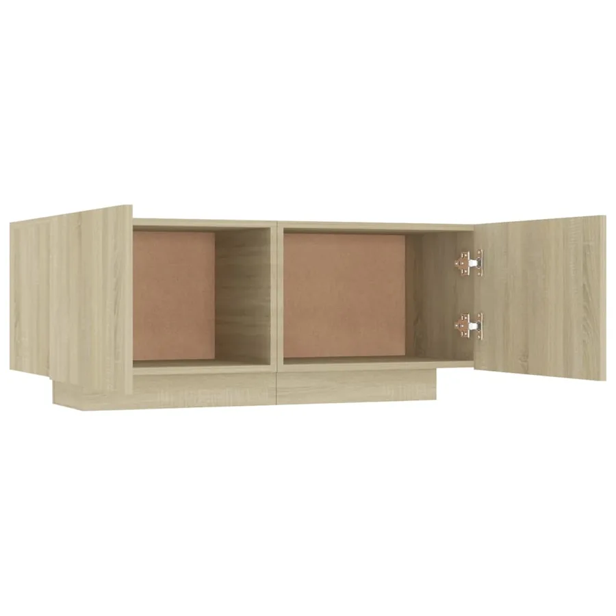 Table de chevet chêne sonoma 100x35x40 cm bois d'ingénierie - 6