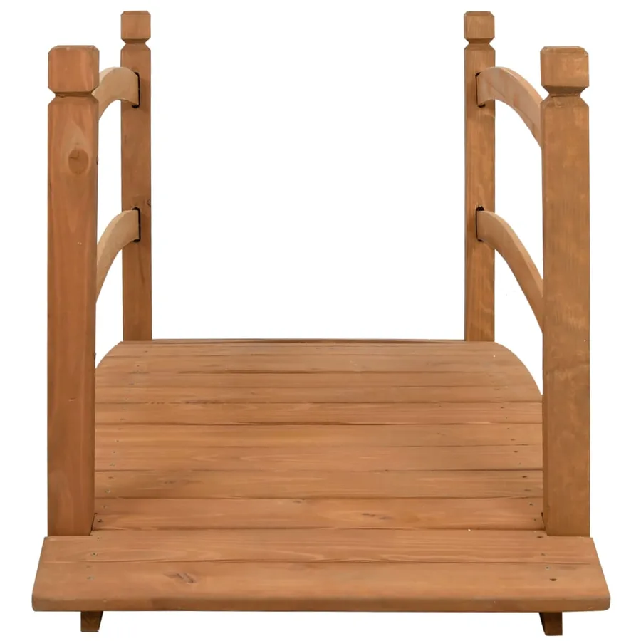Pont de jardin 140x60x60 cm Bois de sapin massif - 3