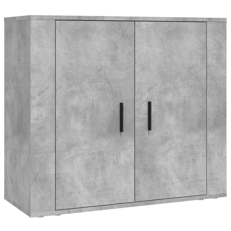 Buffet haut Gris béton Bois d'ingénierie - 7