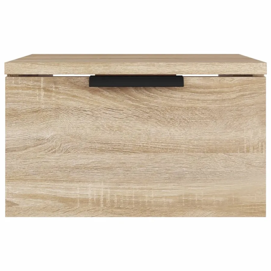 Table de chevet murale Chêne sonoma 34x30x20 cm - 4