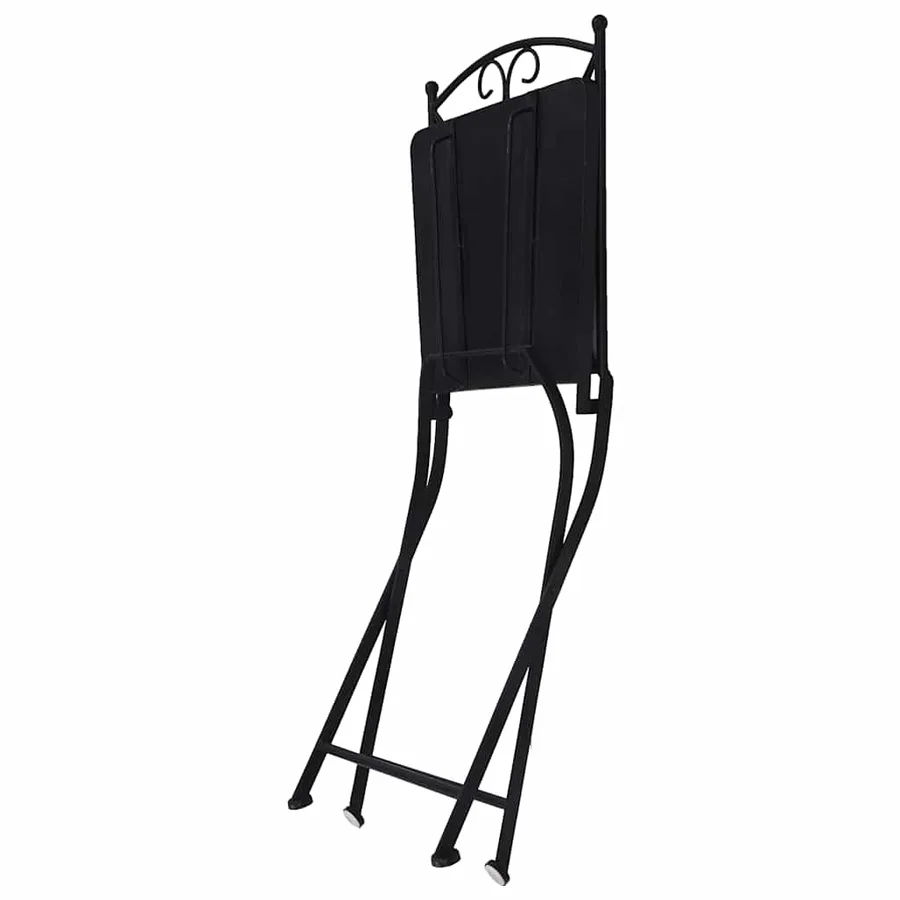 Chaises de bistrot mosaïque 2 pcs Orange et gris - 10
