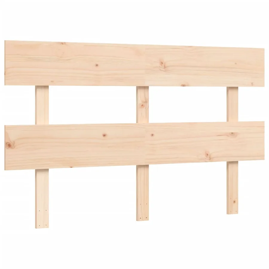 Lit pour personne âgée et tête de lit petit double bois massif - 8