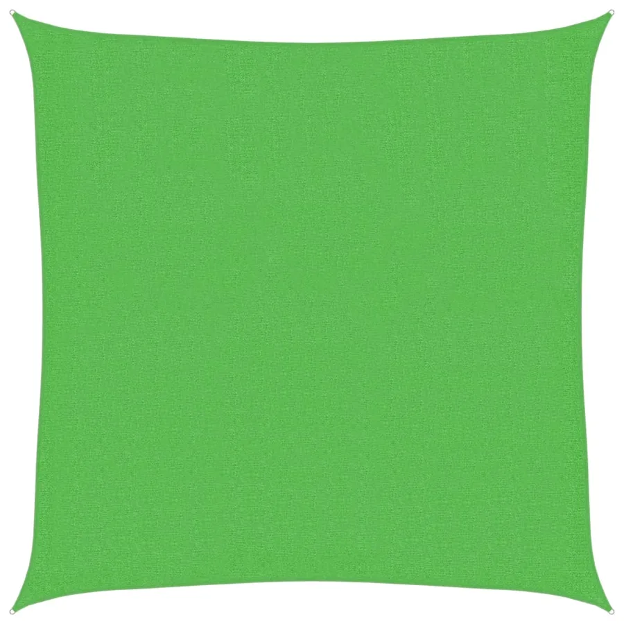 Voile d'ombrage 160 g/m² Vert clair 3,6x3,6 m PEHD - 2
