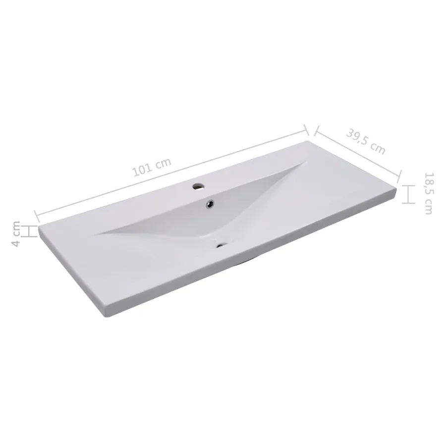 Armoire d'évier avec lavabo intégré Blanc Aggloméré - 16