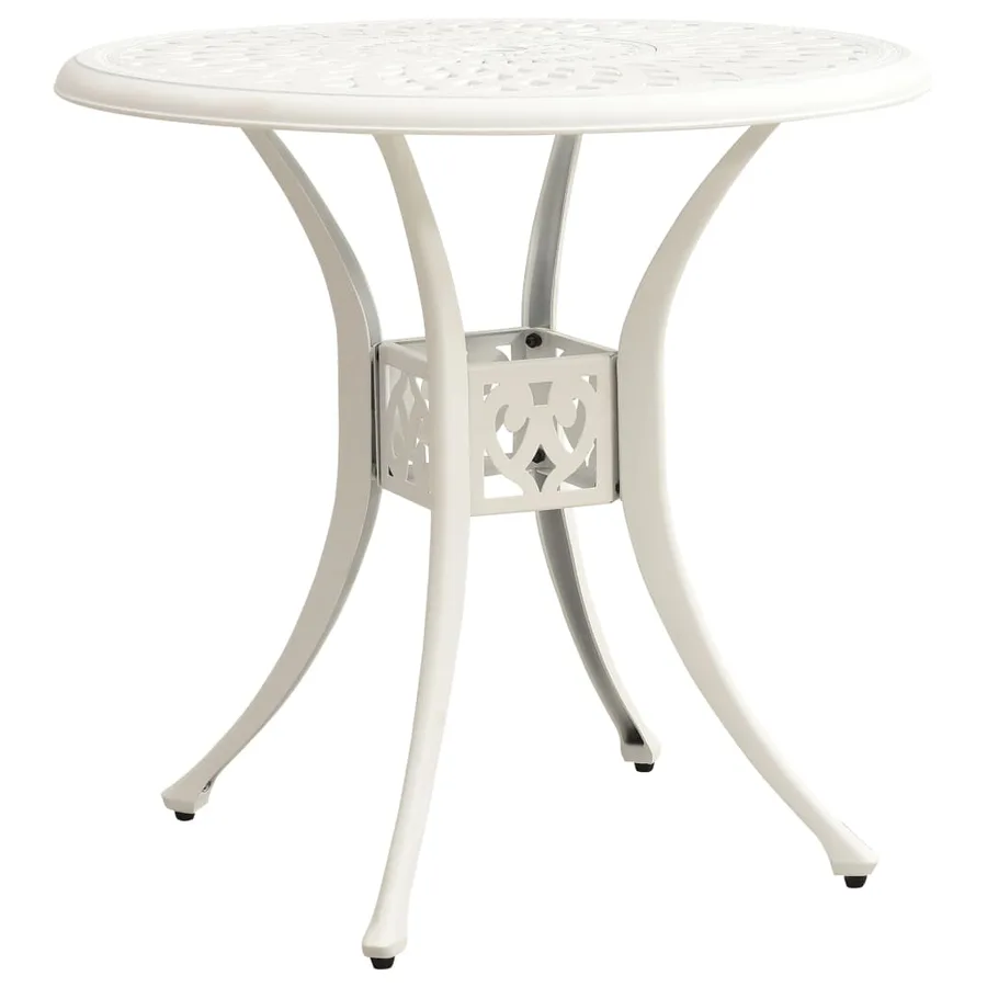 Ensemble de bistro 3 pcs Aluminium coulé Blanc - 11