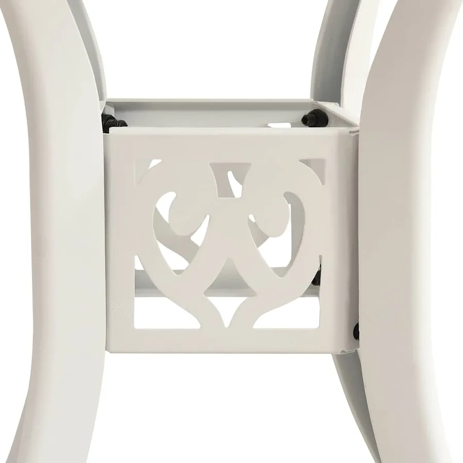 Ensemble de bistro 3 pcs Aluminium coulé Blanc - 13