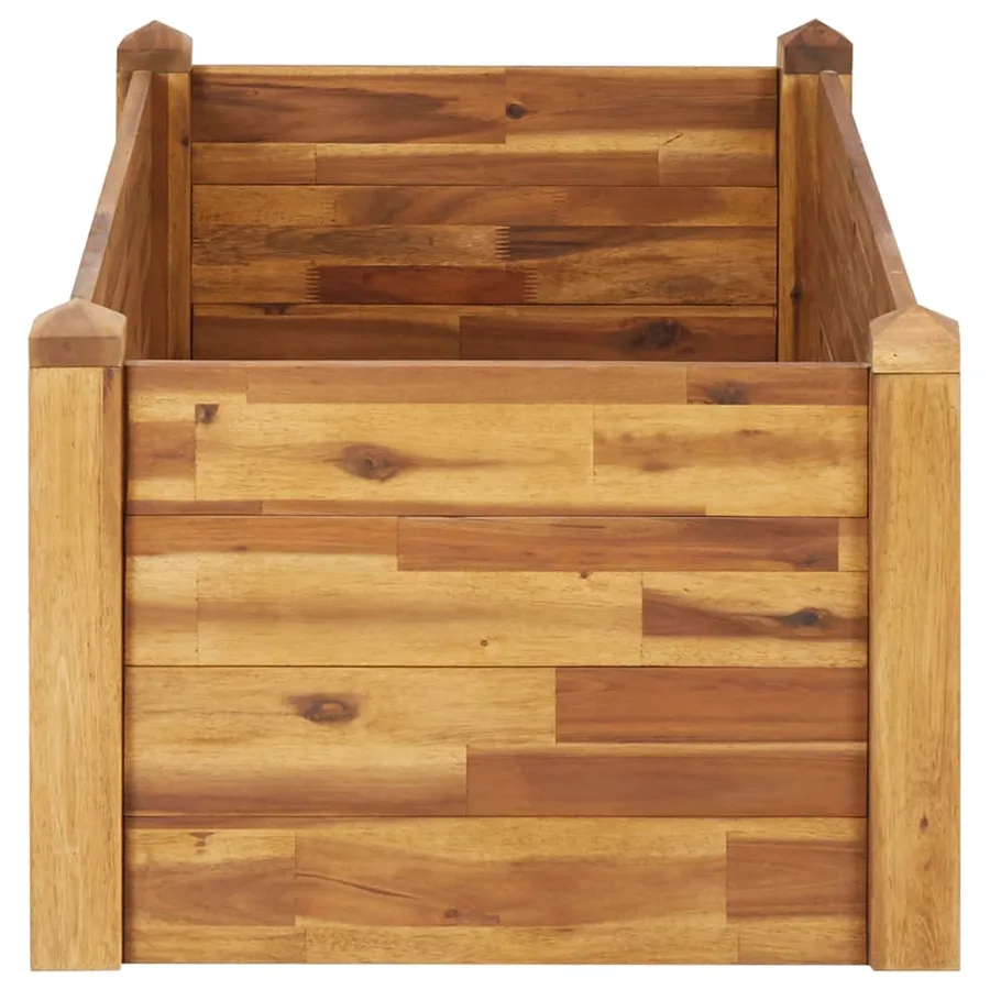 Lit surélevé de jardin 110x60x44 cm Bois massif d'acacia - 6