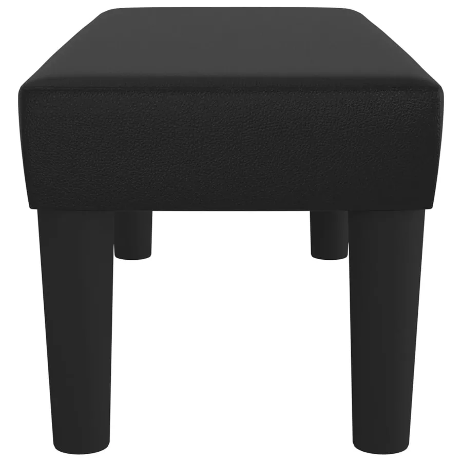 Banc Noir 70x30x30 cm Similicuir - 4