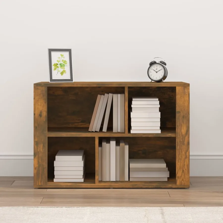 Buffet Chêne fumé 80x30x54 cm Bois d'ingénierie - 3