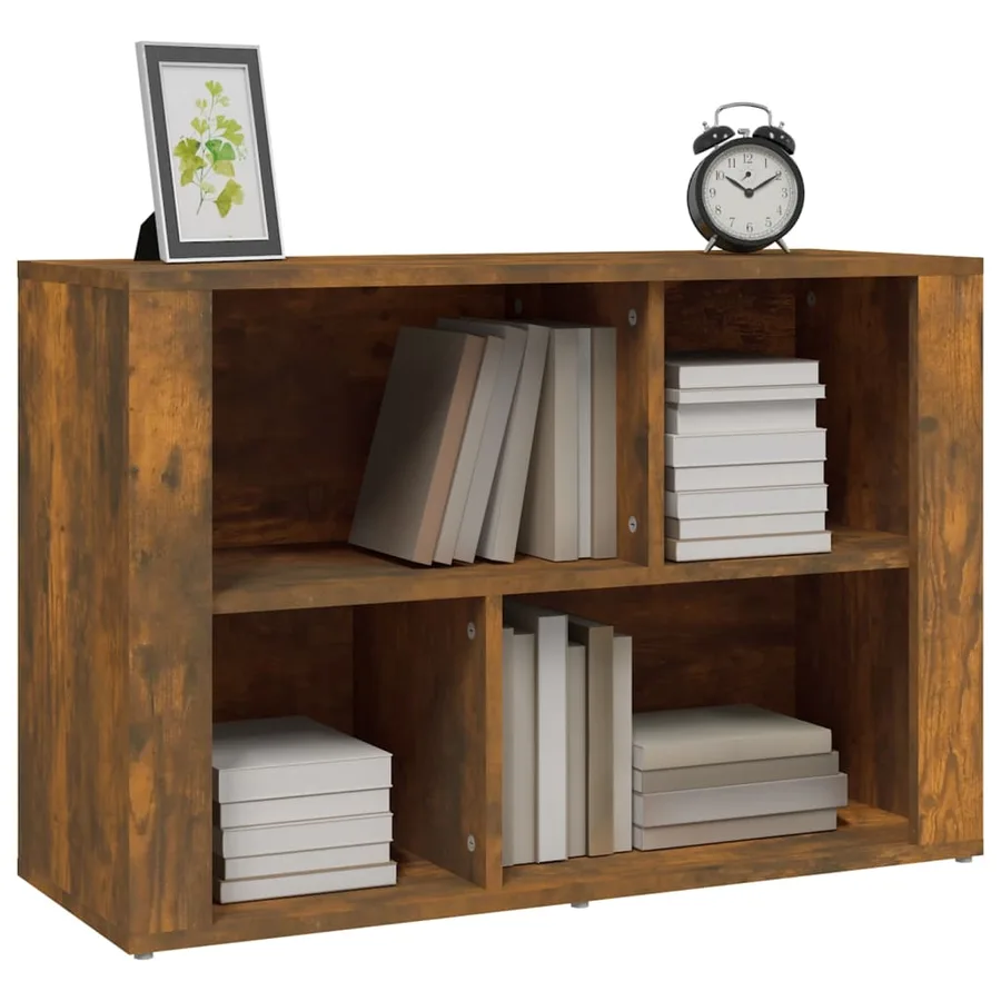 Buffet Chêne fumé 80x30x54 cm Bois d'ingénierie - 4