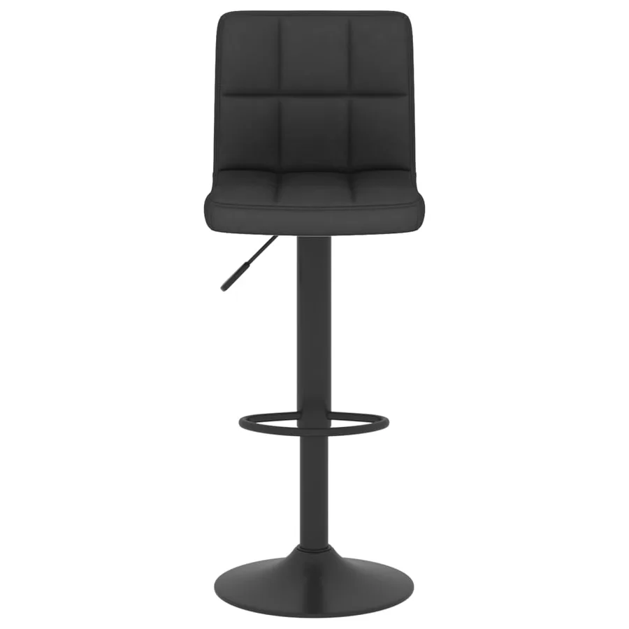 Tabourets de bar lot de 2 noir tissu - 4