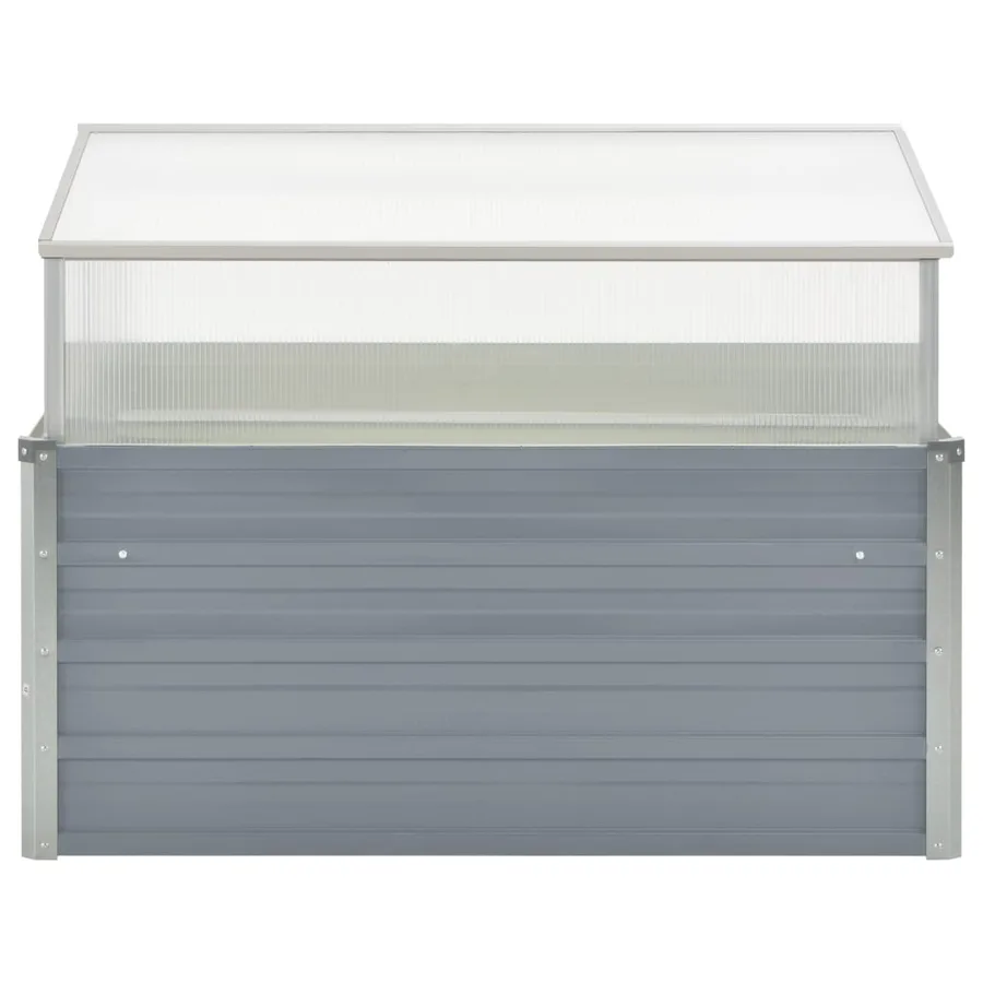 Serre 100 x 100 x 85 cm Grise Acier galvanisé - 2