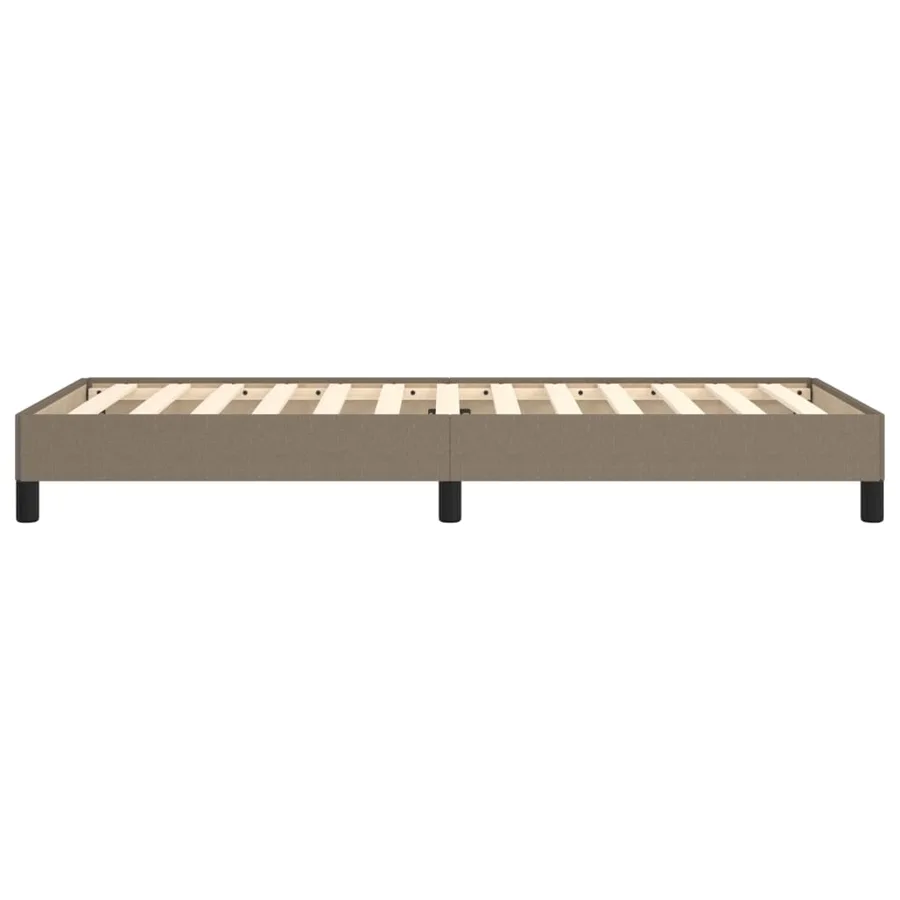 Cadre de lit sans matelas taupe 90x200 cm tissu - 6