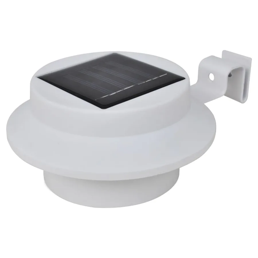 Lampes solaire à LED d'extérieur pour clôture 12 pcs Blanc - 3