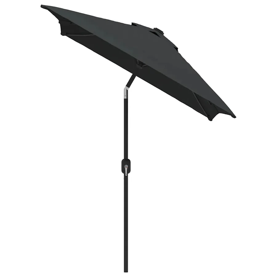 Parasol d'extérieur avec mât en métal 300x200 cm anthracite - 3