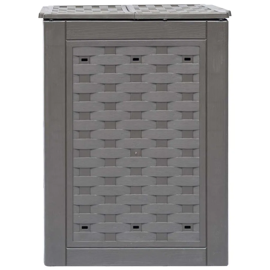 Composteurs de jardin 2 pcs 60x60x83 cm 600 L Plastique rotin - 3